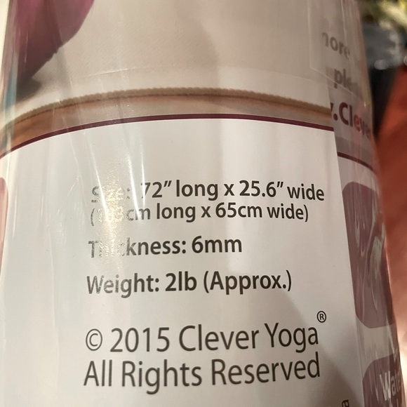 Clever Yoga 🧘 Non-Slip Essential Yoga Mat. High quality yoga mat. - Picture 6 of 11
